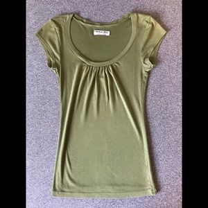 Michael Stars Original Tee Olive Green O/S